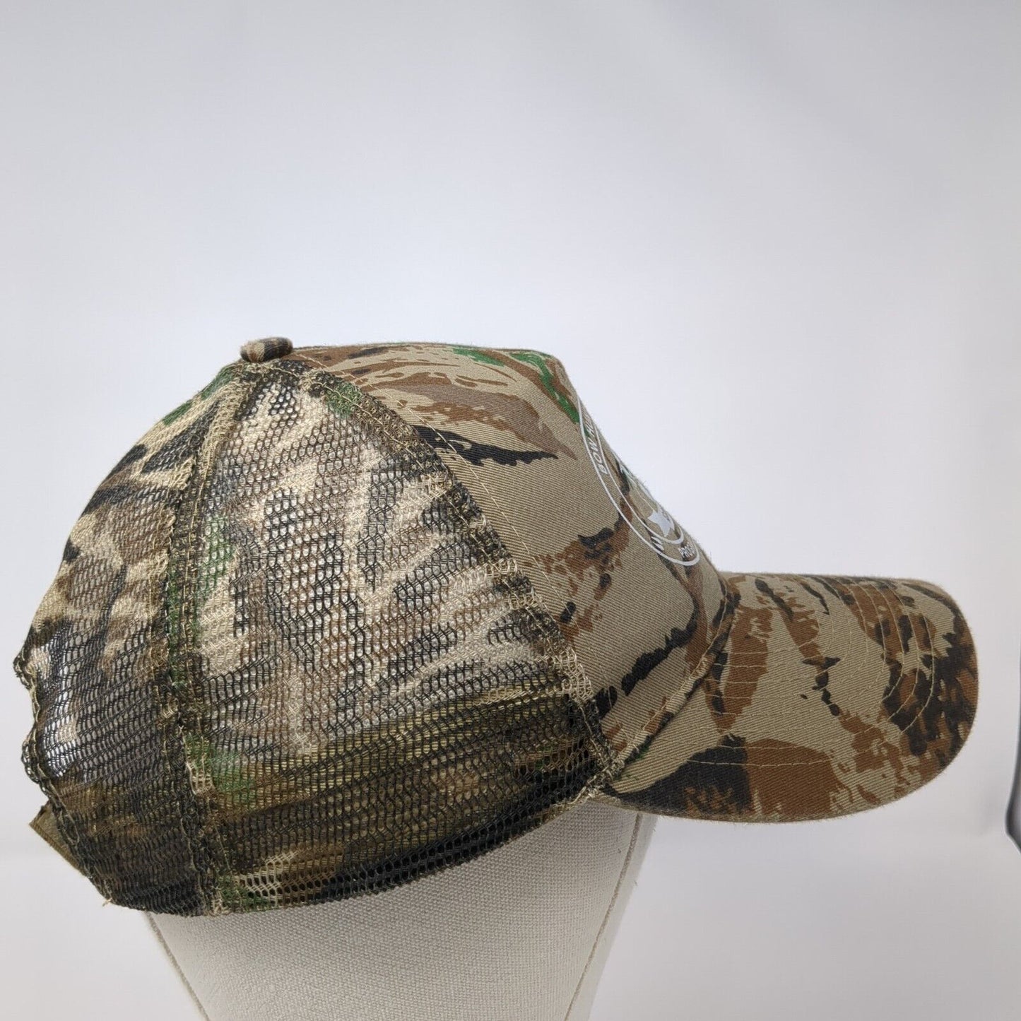 Idaho Bowhunter Education Strapback Trucker Hat Camo One Size Nissin