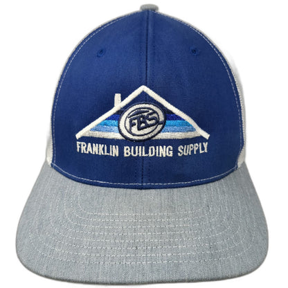 Richardson Trucker Hat Blue Gray One Size Snapback Franklin Building Supply