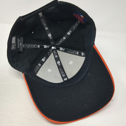 New Era NCAA Baseball Cap Black White OS Baltimore Orioles Bird Logo Hat