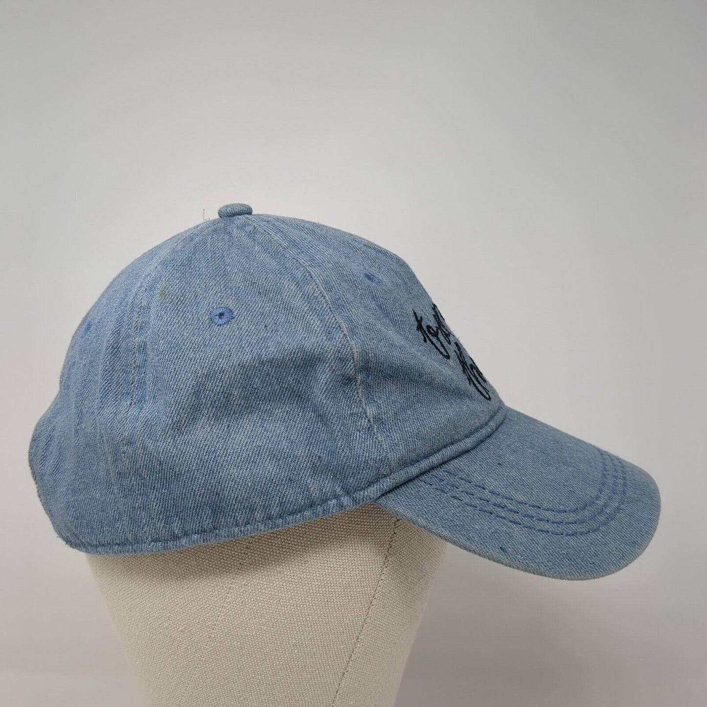Tropical Things Strapback Hat Blue One Size Adjustable Embroidered Roxy