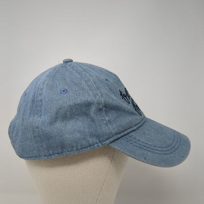 Tropical Things Strapback Hat Blue One Size Adjustable Embroidered Roxy