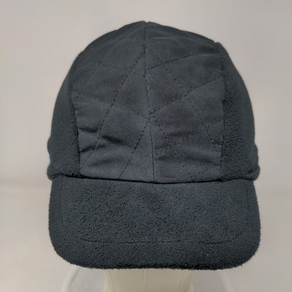 Unbranded Youth Trapper Hat Black Size 4-7 Fleece Quilted Black Polyester