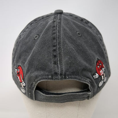M&M's World Baseball Cap Gray One Size All Over Red Character Embroidered Hat
