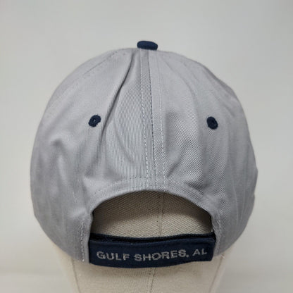 Gulf Shores Strapback Hat Blue OSFA Embroidered Colorblock Bio-Domes