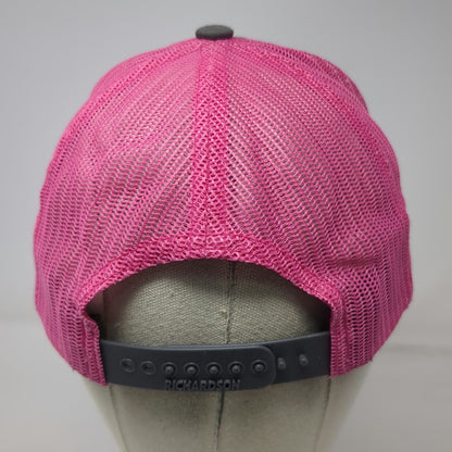 Richardson Trucker Hat Gray Pink One Size Mesh Rex Tiffany Redden Foundation