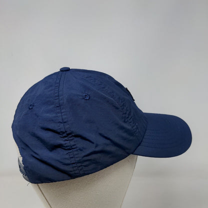 FILA Snapback Hat Blue One Size Adjustable Solid 6 Panel Vent Holes