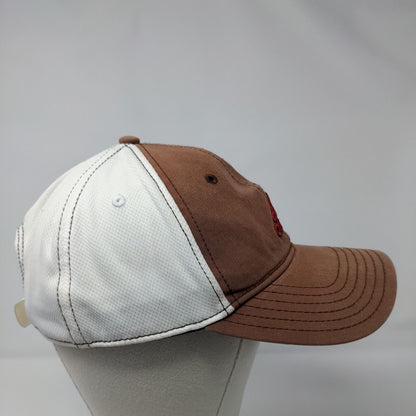 Adidas 3 Stripes Strapback Hat Brown OSFA Embroidered Colorblock