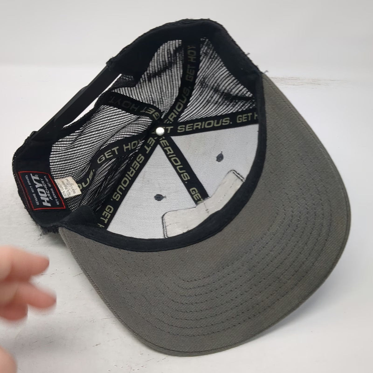 Hoyt Archery Trucker Hat Gray One Size Redwrx Mesh Back Snapback Archery Gear