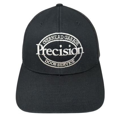 Precision Overhead Garage Door Service Trucker Hat Black One Size Mesh Back