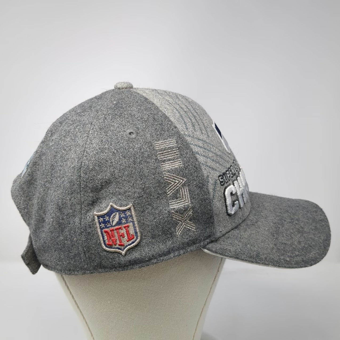 Seattle Seahawks NFL New Era Gray OS Super Bowl XLVIII Champions Embroidered Cap
