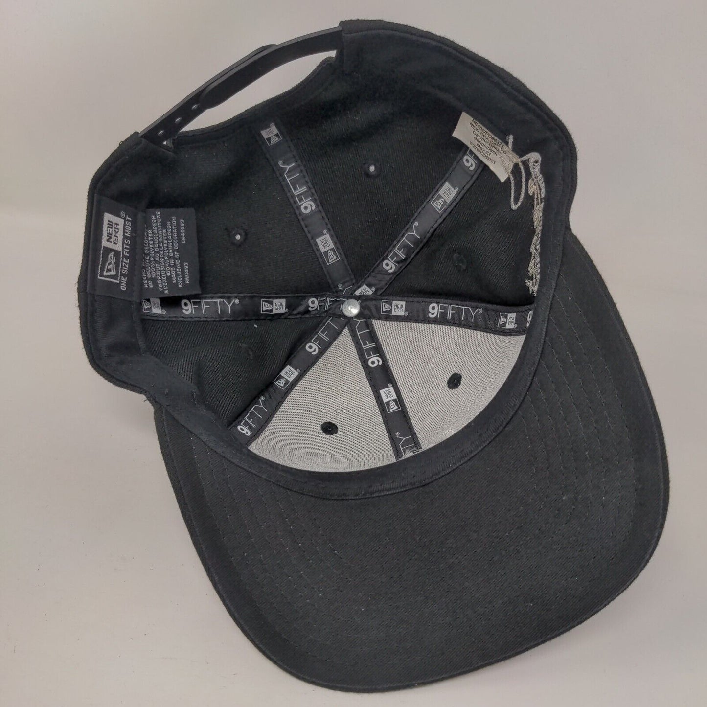 RRR Ramon's Fine Finish Snapback Hat Black OSFM Adjustable 9Fifty New Era