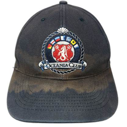 Oceania Cruises Silver Level Member Nautical Crest Blue OSFM Baseball Cap Hat