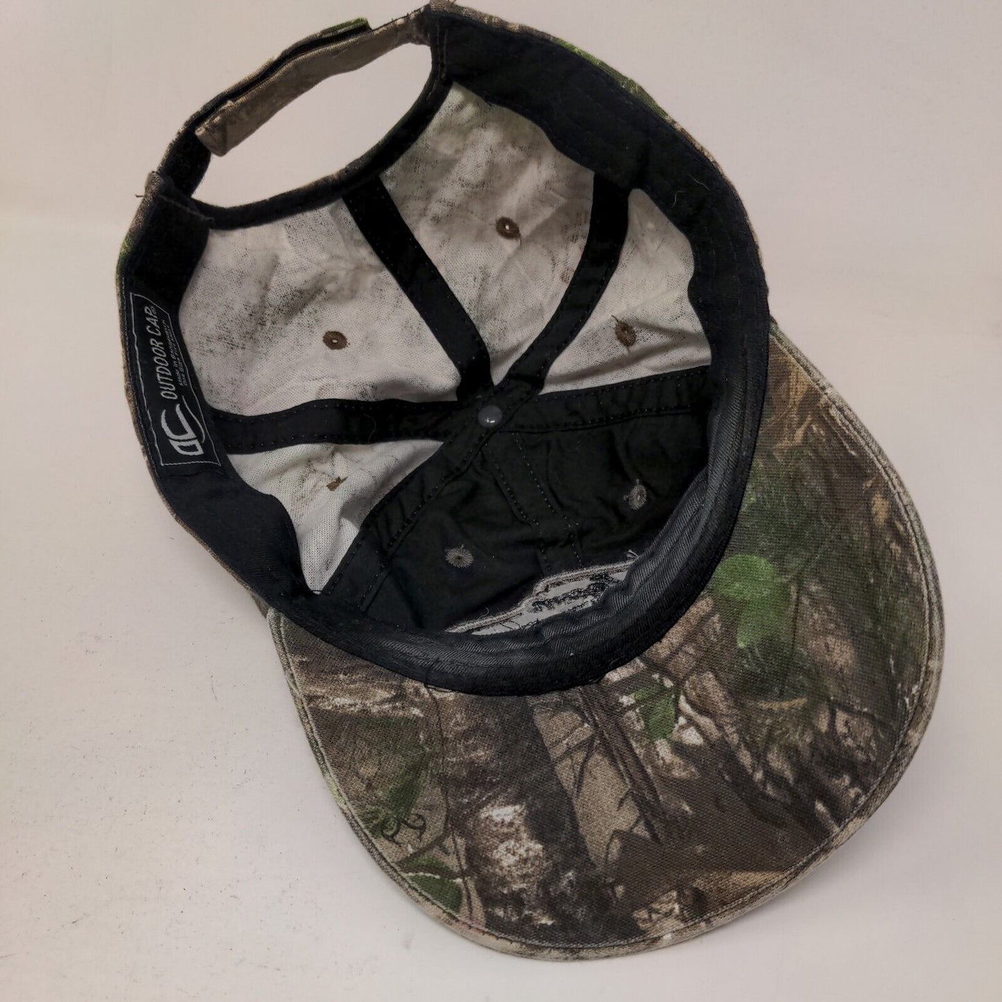 Team Realtree Men's Strapback Camo Hat Size OSFM Embroidered Spell Out Logo