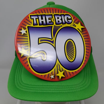 Green Trucker Hat One Size The Big 50 50th Birthday Novelty Mesh Snapback Hat
