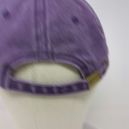 CRAZY Apparel Orange Lake Resort Purple Baseball Cap Hat One Size Slideback