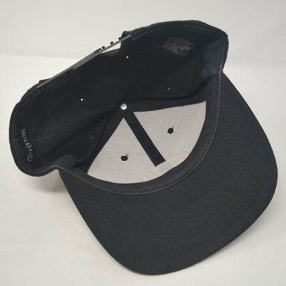 Brixton Supply Trademark Snapback Hat Black One Size Adjustable Embroidered
