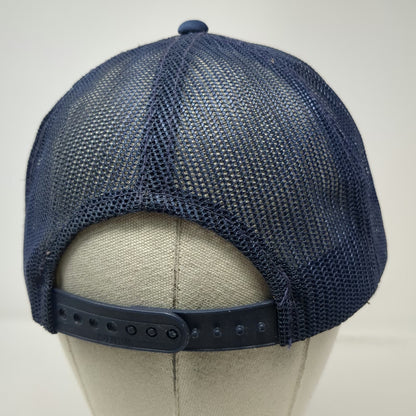 Cooper Industries Lumark Lighting Trucker Hat Blue One Size Snapback Mesh Foam