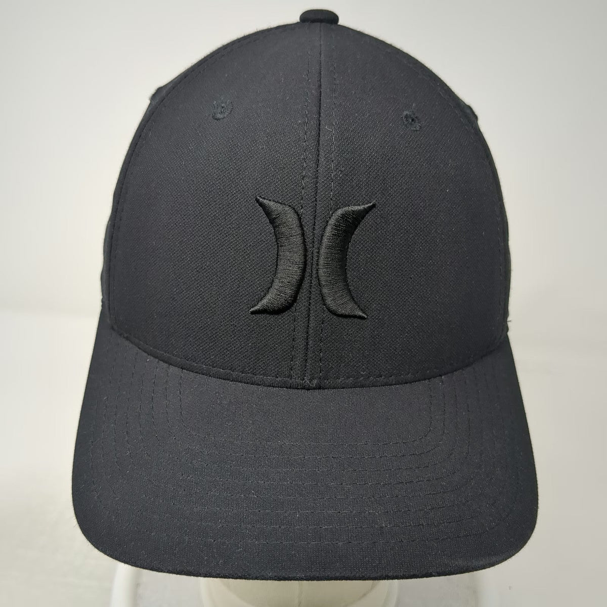 Hurley Baseball Cap Black M Flexfit X20-DRI Embroidered Performance Logo Hat