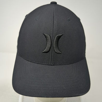 Hurley Baseball Cap Black M Flexfit X20-DRI Embroidered Performance Logo Hat