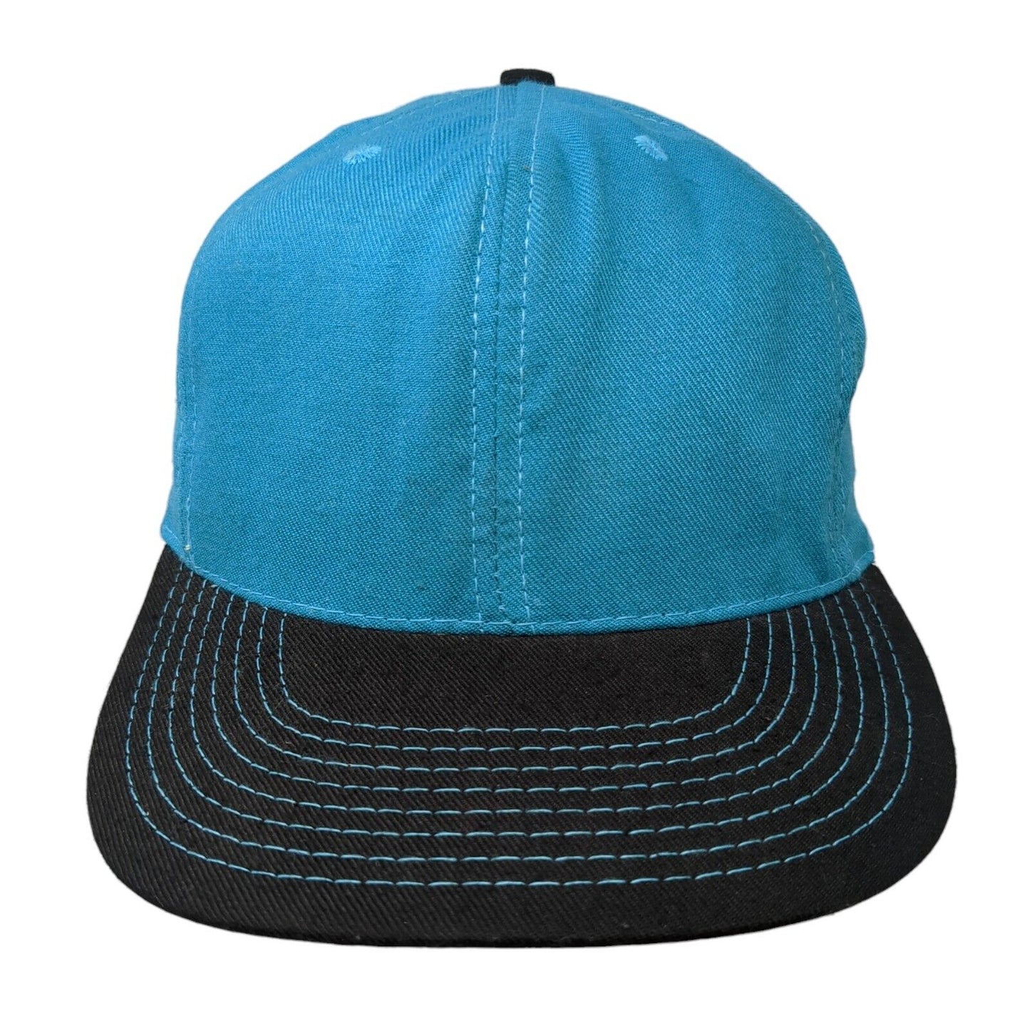 Twin City Knitting Fitted Baseball Cap Blue 7 3/8 Lightweight Colorblock Blank