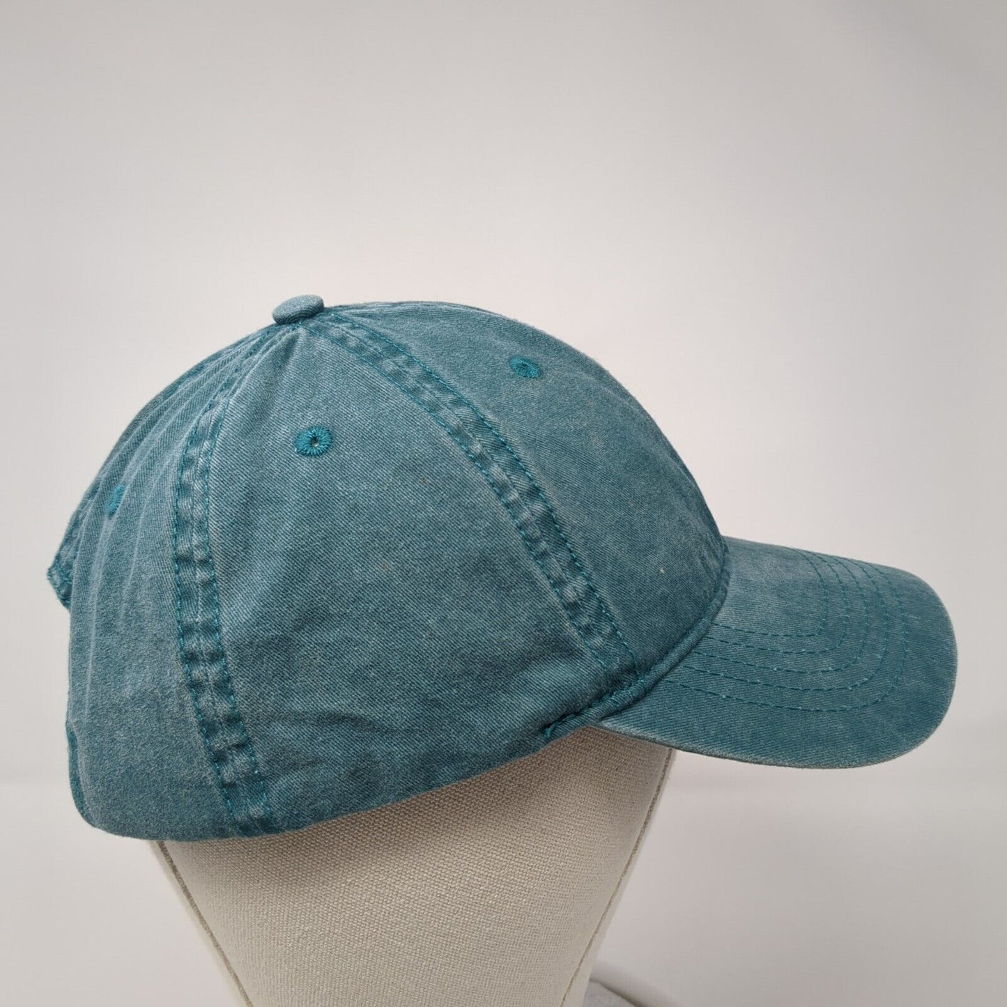 Unbranded Slideback Hat Solid Green One Size Adjustable Blank 6 Panel