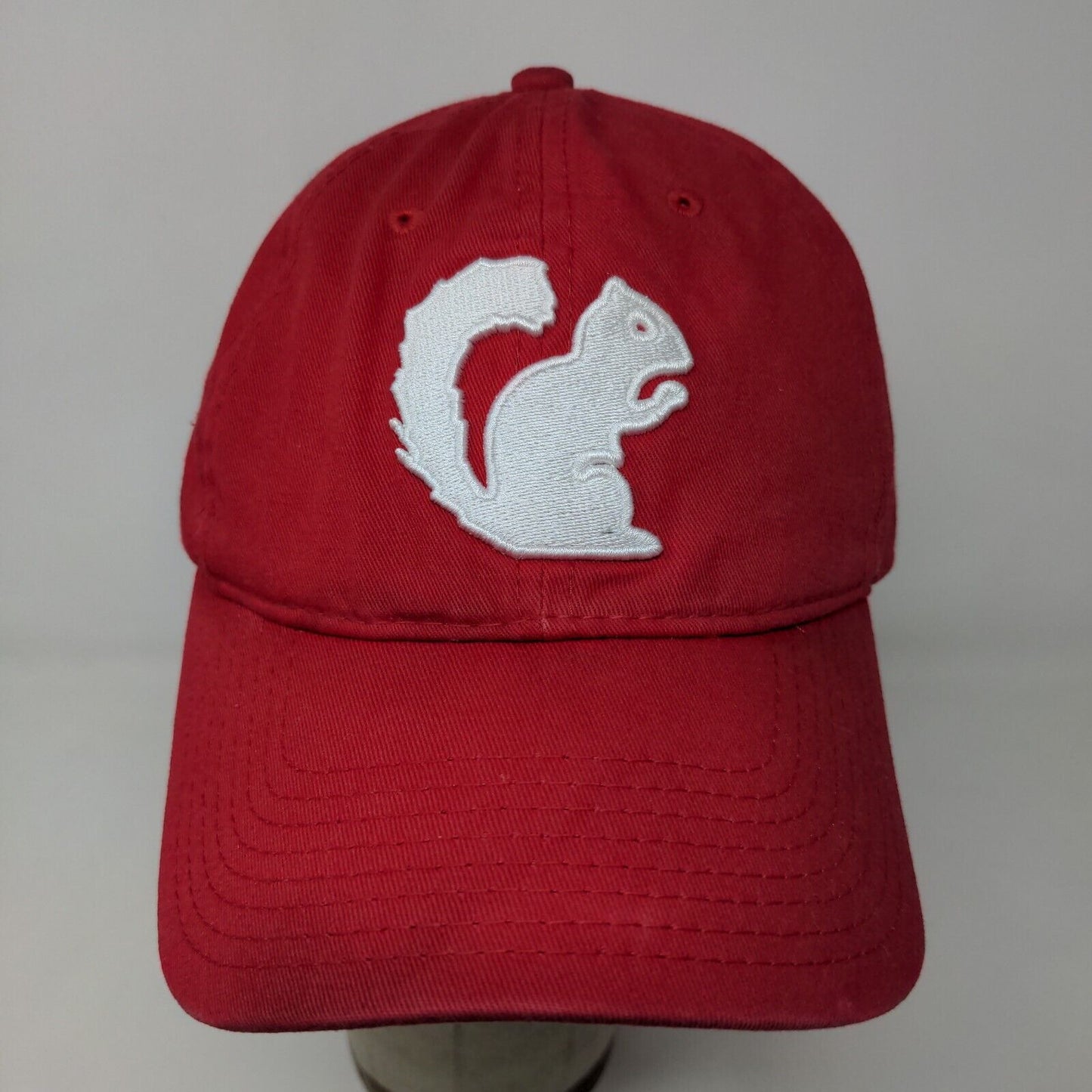 The Game Men's Slideback Hat Red Size OSFM Embroidered BG Squirrel Logo