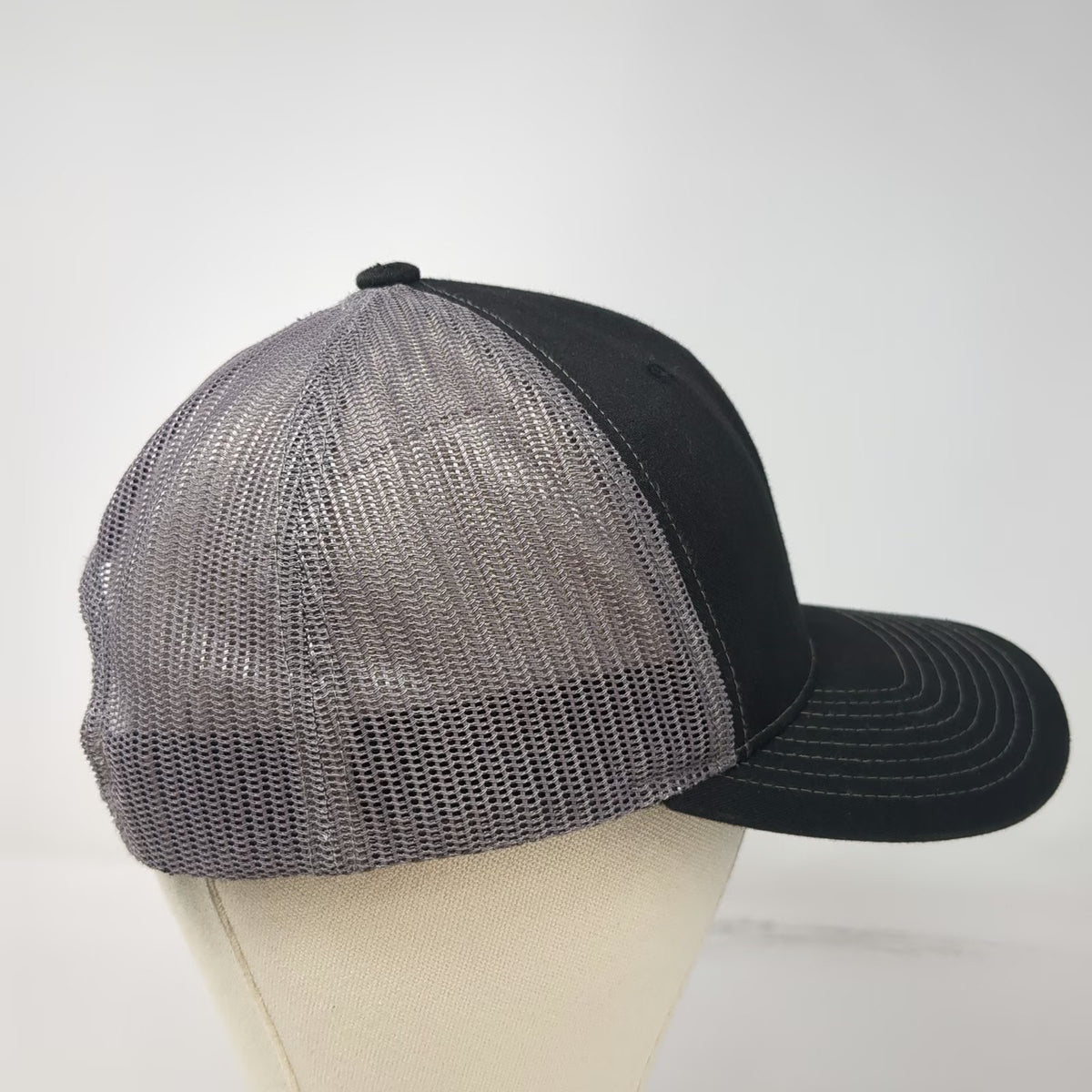Richardson Trucker Hat Black One Size Snapback Mesh Bio-Logic Lawn Care