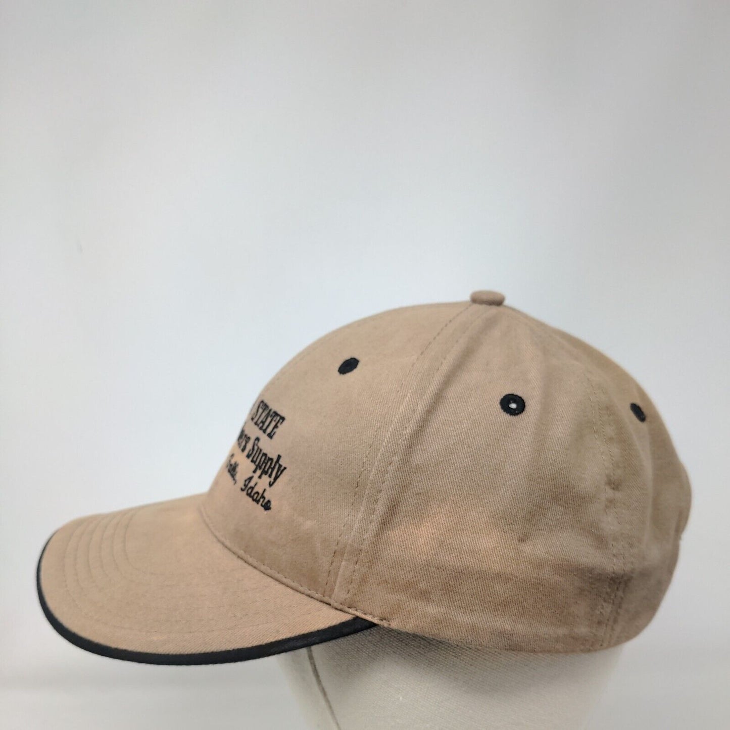 Gem State Welders Supply Twin Falls Idaho Strapback Hat Brown OS Richardson