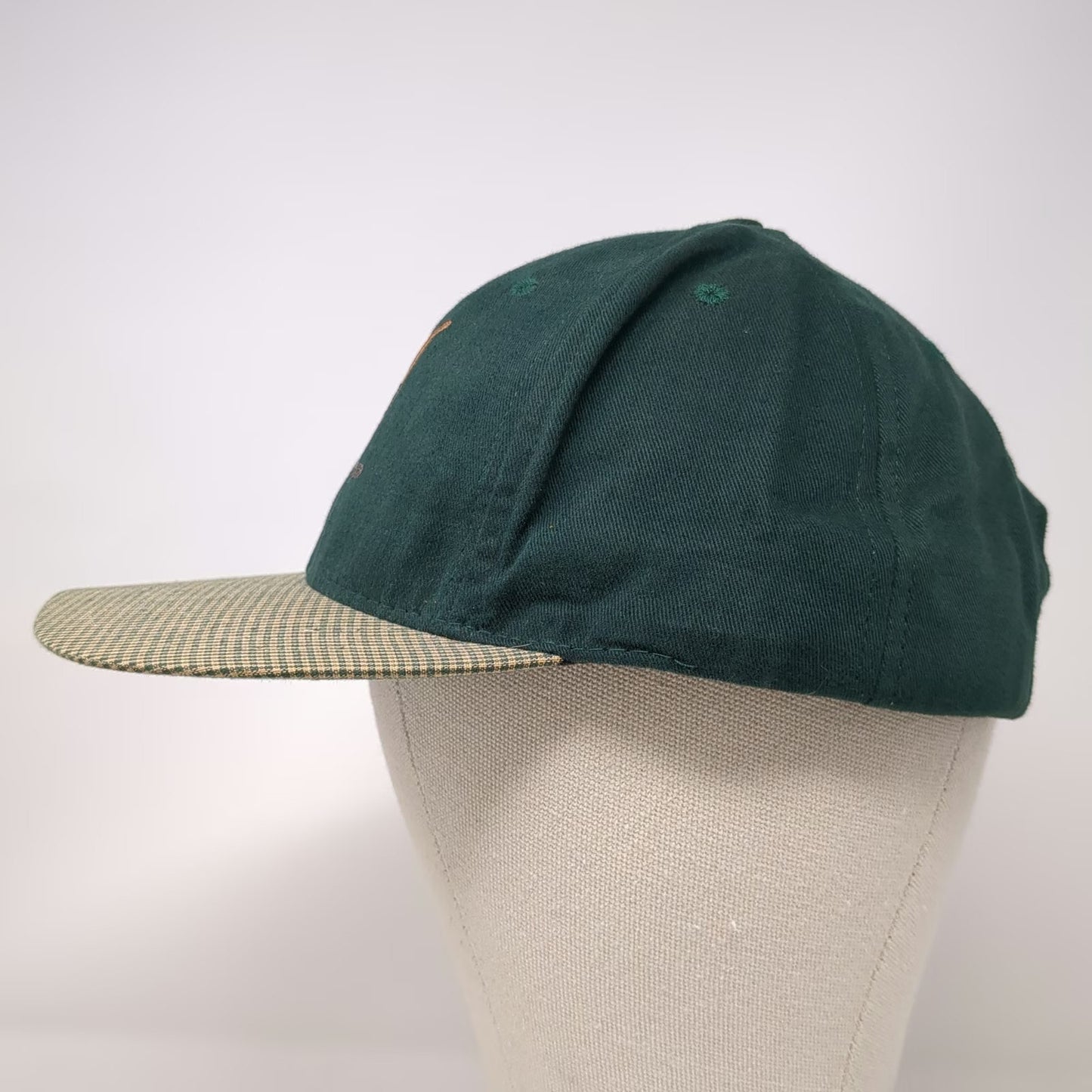 American Dry Goods Baseball Cap Green One Size Golf Logo Boole USA Slideback Hat
