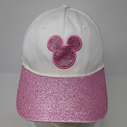 Disney Minnie Mouse Strapback Baseball Cap Multicolor One Size Glitter 6 Panel