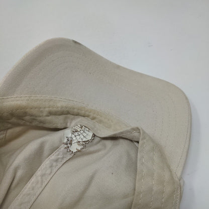 Sea Horse Slideback Hat Cream OSFA Embroidered Vent Holes L.L. Bean