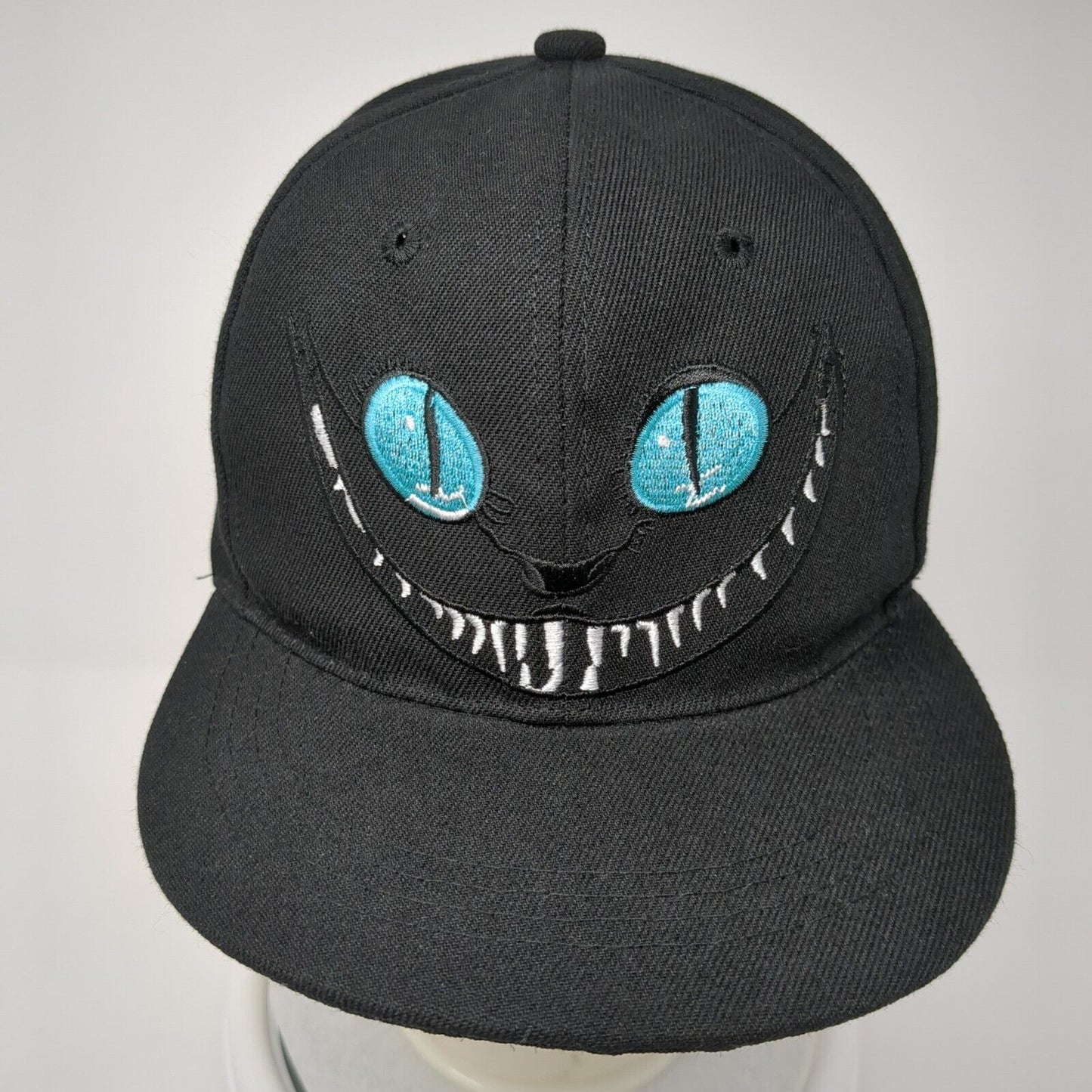 Cheshire Cat Most Everyone's Mad Here Snapback Hat Black OS Adjustable 6 Panel
