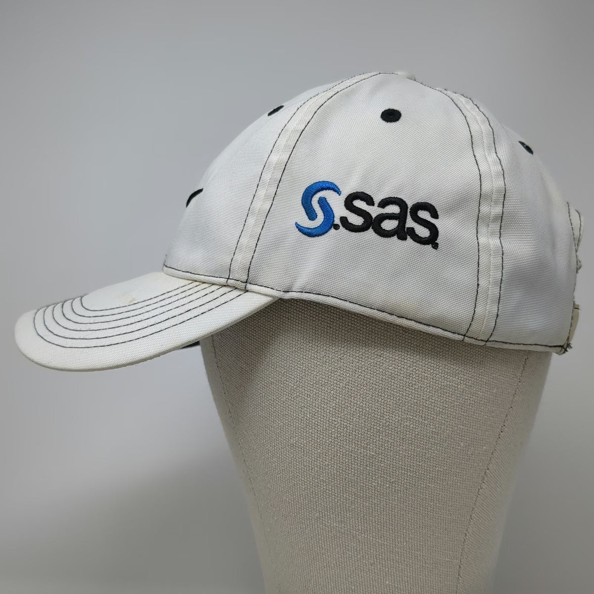 Nike Baseball Cap White One Size SAS Logo Contrast Stitching Polyester Golf Hat