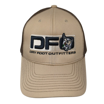 DFO Dry Foot Outfitters Snapback Mesh Back Trucker Hat Brown One Size