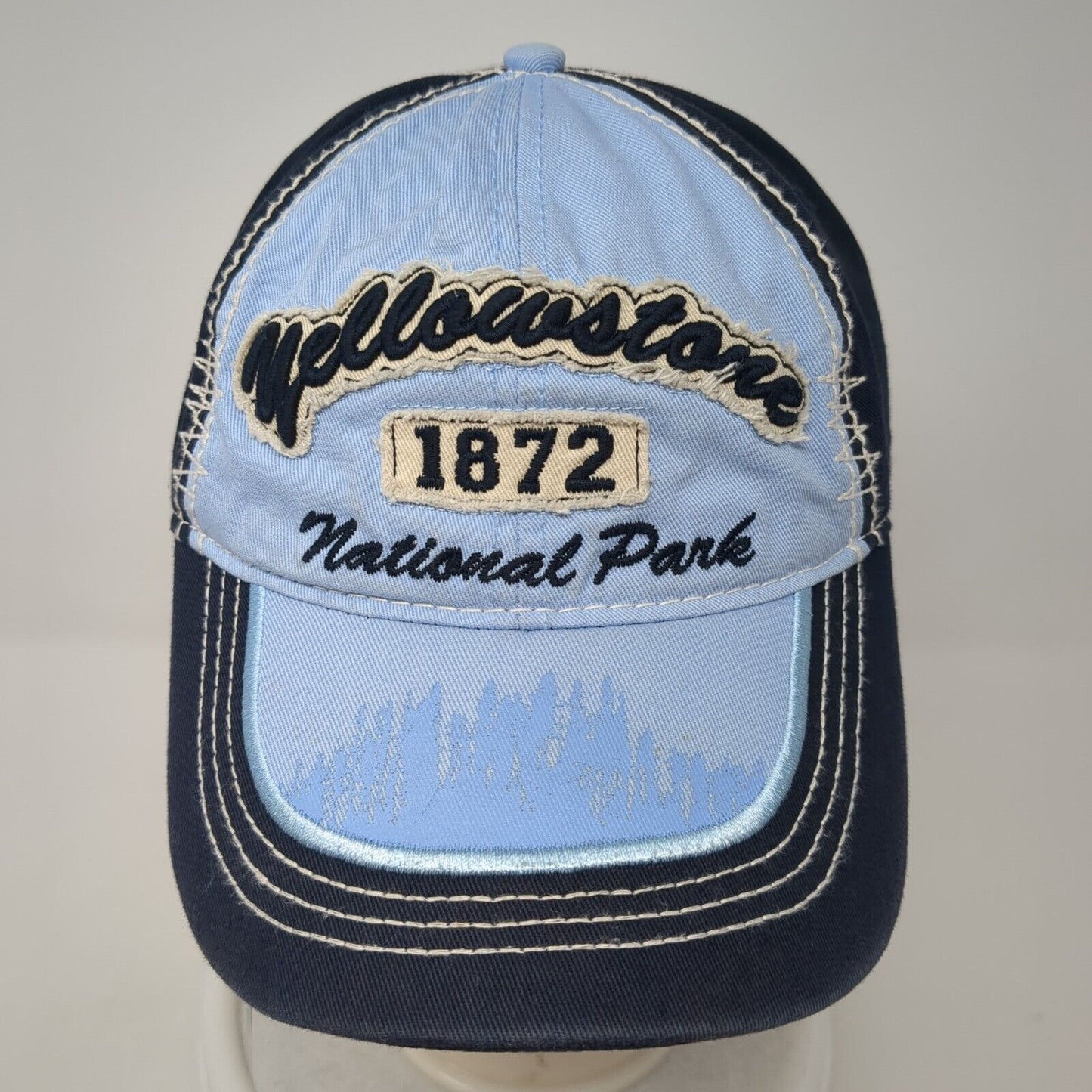 Yellowstone National Park 1872 Slideback Hat Blue One Size Adjustable