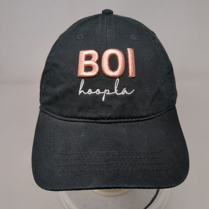 BOI Hoopla Slideback Hat Black OSFA Adjustable Embroidered Cap America