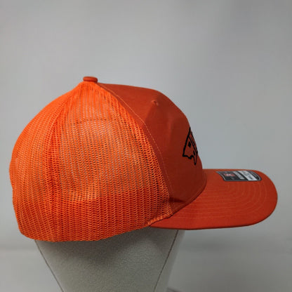 Barstool Outdoors Snapback Mesh Back Trucker Hat Orange One Size Richardson