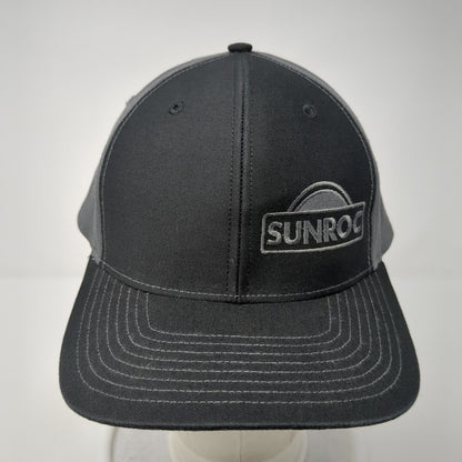 Sunroc Snapback Hat Black One Size Colorblock Clyde Richardson 6 Panel