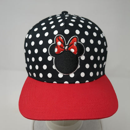 Minnie Mouse Snapback Hat Multicolor One Size Polka Dot Adjustable