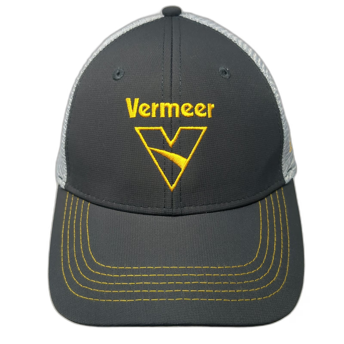 Identity Group Vermeer Rocky Mountain Gray Trucker Hat One Size Mesh Snapback
