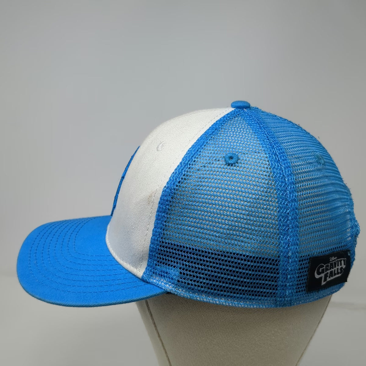 Disney Gravity Falls Trucker Hat Blue White One Size Pine Tree Big Dipper Logo