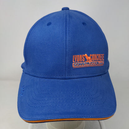 Lyons Concrete Construction Fitted Hat Blue M/L Embroidered The Max Nat