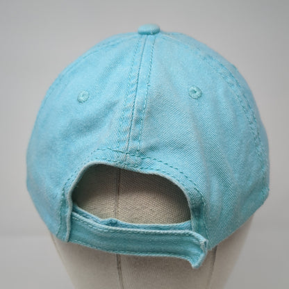 Destin Florida Stay Salty Strapback Hat Blue One Size Embroidered