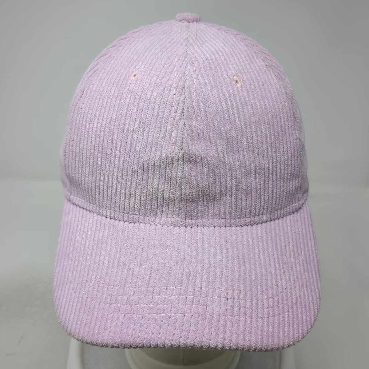Westend Baseball Cap Pink One Size Corduroy Blank Adjustable Buckle Strap Hat