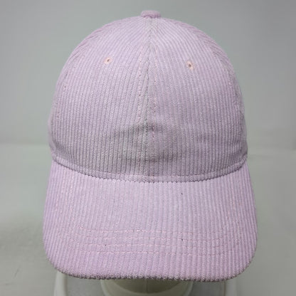 Westend Baseball Cap Pink One Size Corduroy Blank Adjustable Buckle Strap Hat