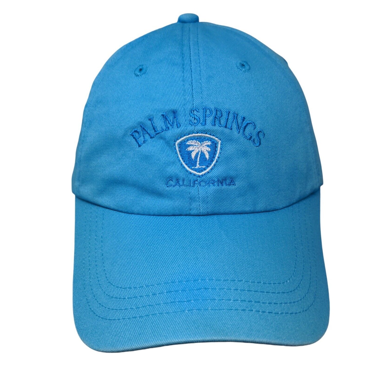 Palm Springs California Slideback Hat Blue One Size Prairie Mountain