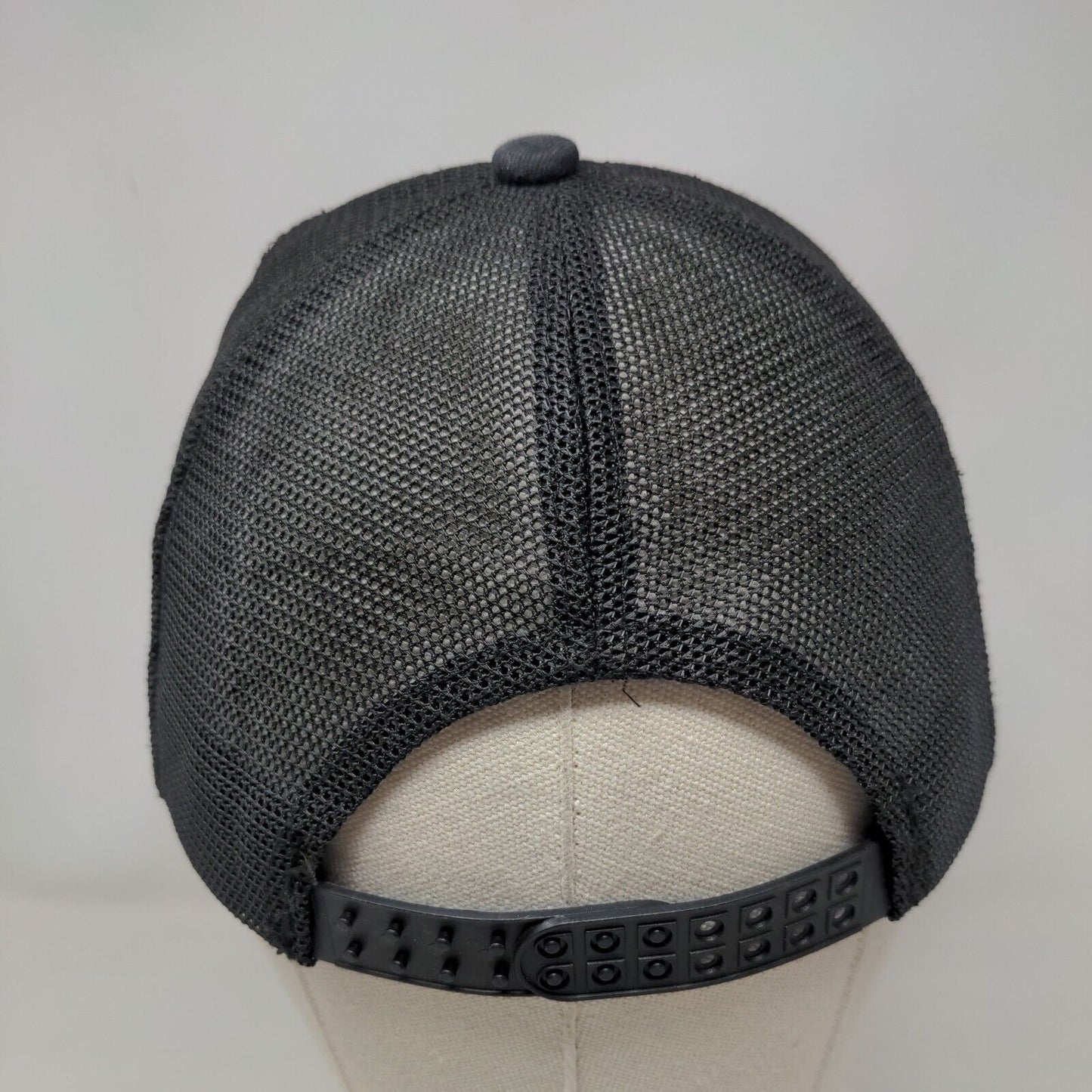 American Flag Snapback Trucker Hat Black One Size Adjustable Mesh Back Patriotic
