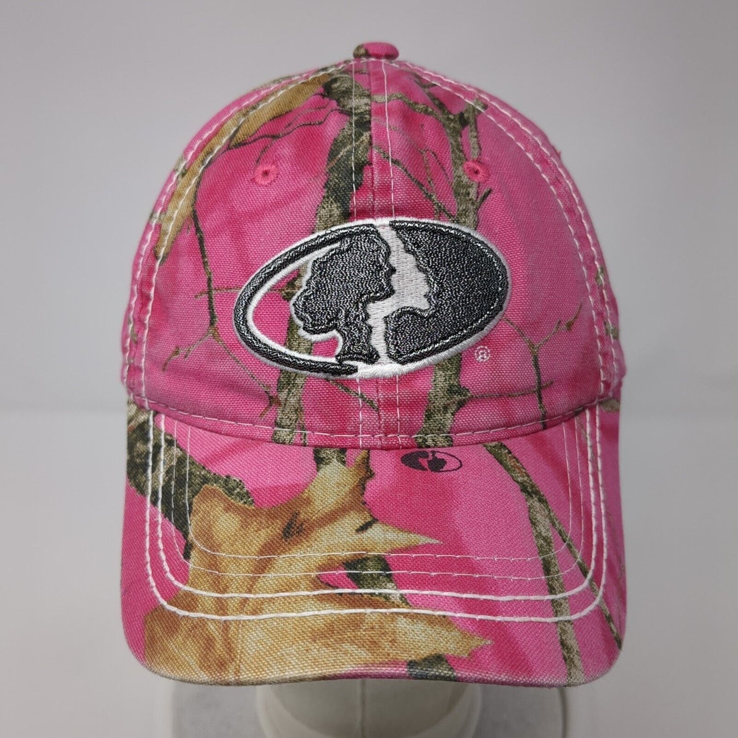 Mossy Oak Strapback Hat Camouflage One Size Adjustable Vented Holes 6 Panel