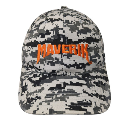 Maverik Strapback Hat Digital Camo One Size Adjustable Embroidered