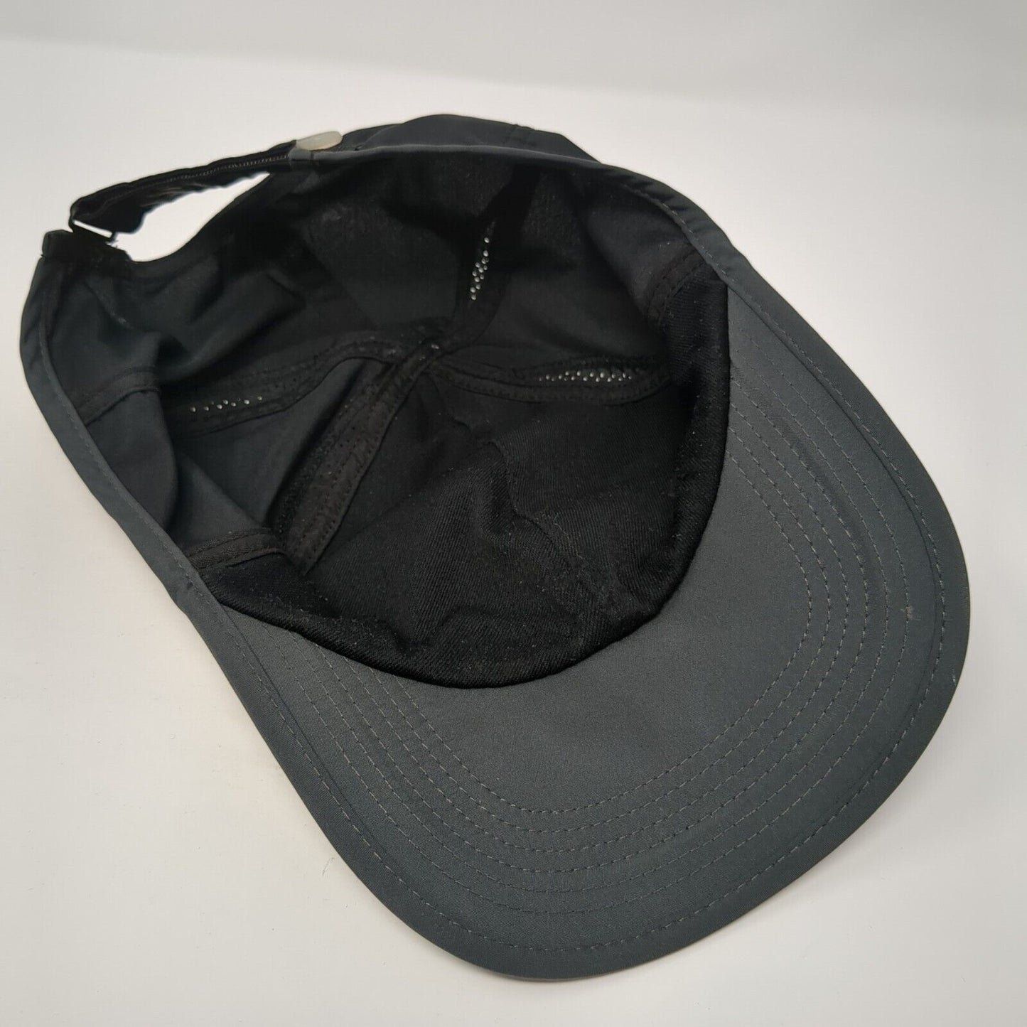 Nike Dri-Fit Strapback Hat Black One Size Adjustable Embroidered Swoosh Logo